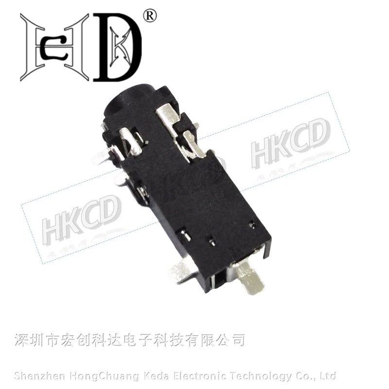 

5PCS PJ-328B 3.5 earphone jack 6pin paster 2 fixed pin diameter 3.5MM outlet jack for micro usb outlet