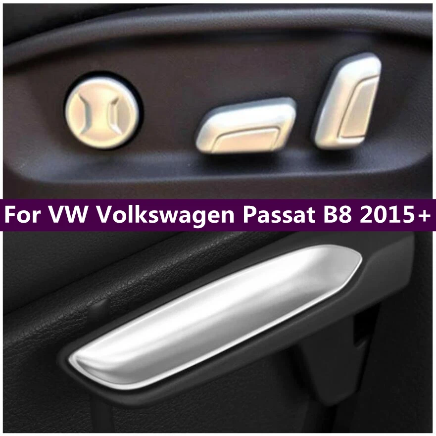 

ABS Matte Seat Adjustable Buttons Decoration Frame Cover Trim Car Accessories Fit For VW Volkswagen Passat B8 2015 - 2022