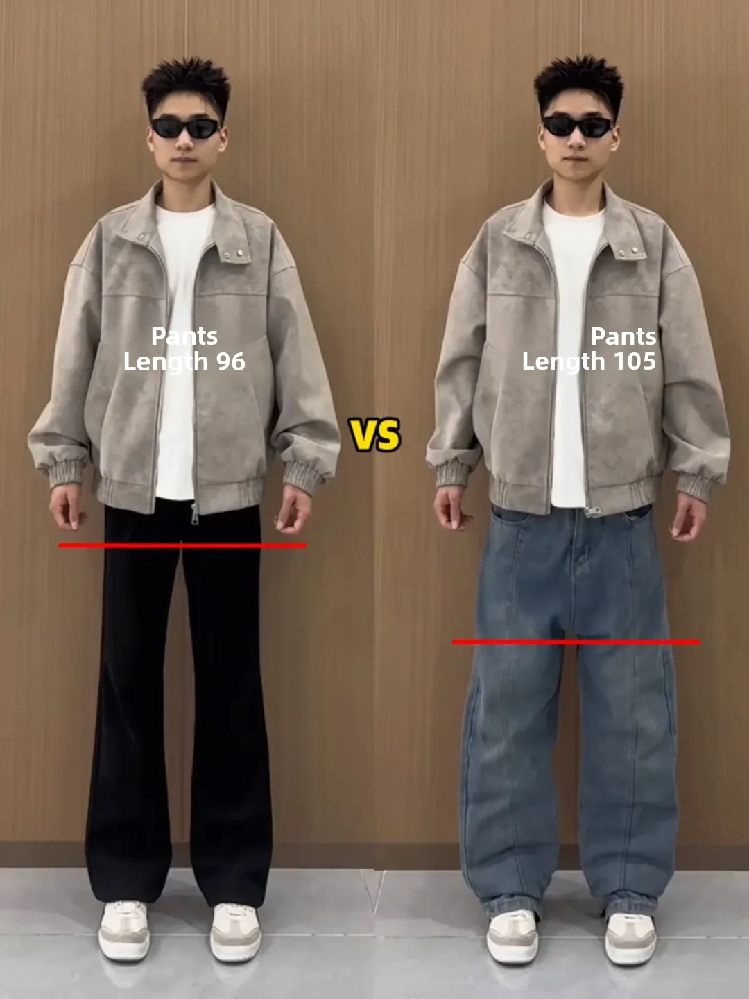 

Cleanfit Black Fleece Lined Men's Jeans mid Waist Slim Fit Straight Leg Lengthening Pants Winter Casual Comfortable Stretch