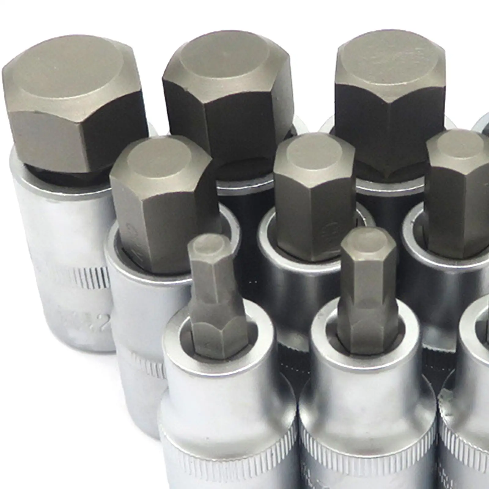 12x مجموعة لقم مقبس سداسي عملية عالية الأداء محمولة قوية 1/2 بوصة مربعة DR #5