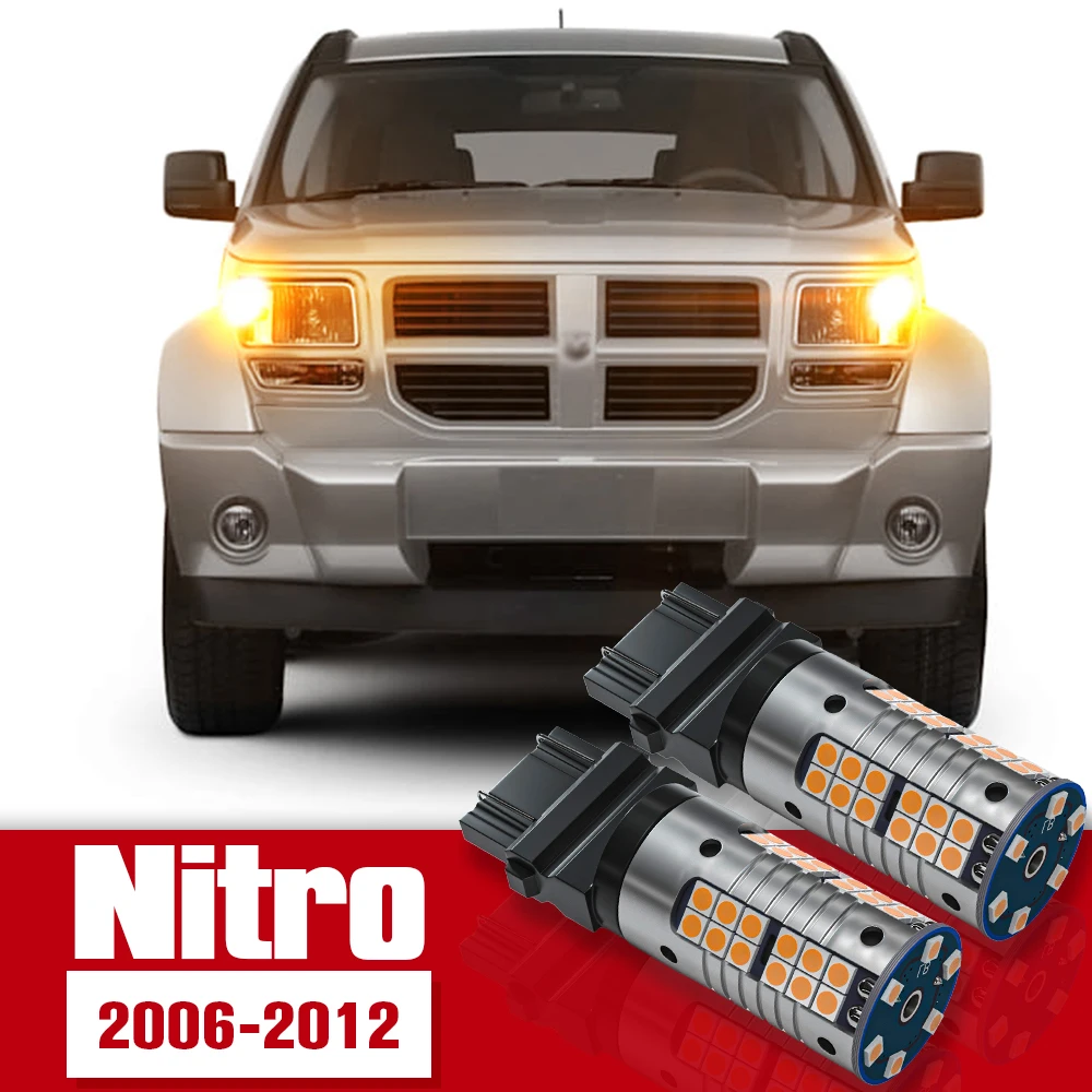 

2pcs LED Accessories Turn Signal Light Bulb Lamp For Dodge Nitro 2006-2012 2007 2008 2009 2010 2011