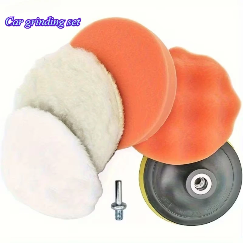 6Pcs Car Polishing Kit Soft Sponge Pads Scratch Remover Wax Disc for Car Motorcycle Home Cleaning