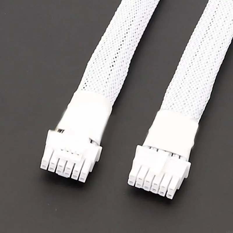 Đối với RTX4000 Series 16pin nam sang PCIe 5.0 12+4 16Pin Cáp video video 12VHPWR PCIE 5.0 thẳng đến Cáp đầu khuỷu tay