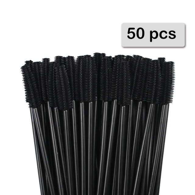 Silicone Mascara Wands Applicator Disposable Eyelash Brushes Comb Beauty Makeup Brush For Women Eyelash Extension tools 50pcs - view 6