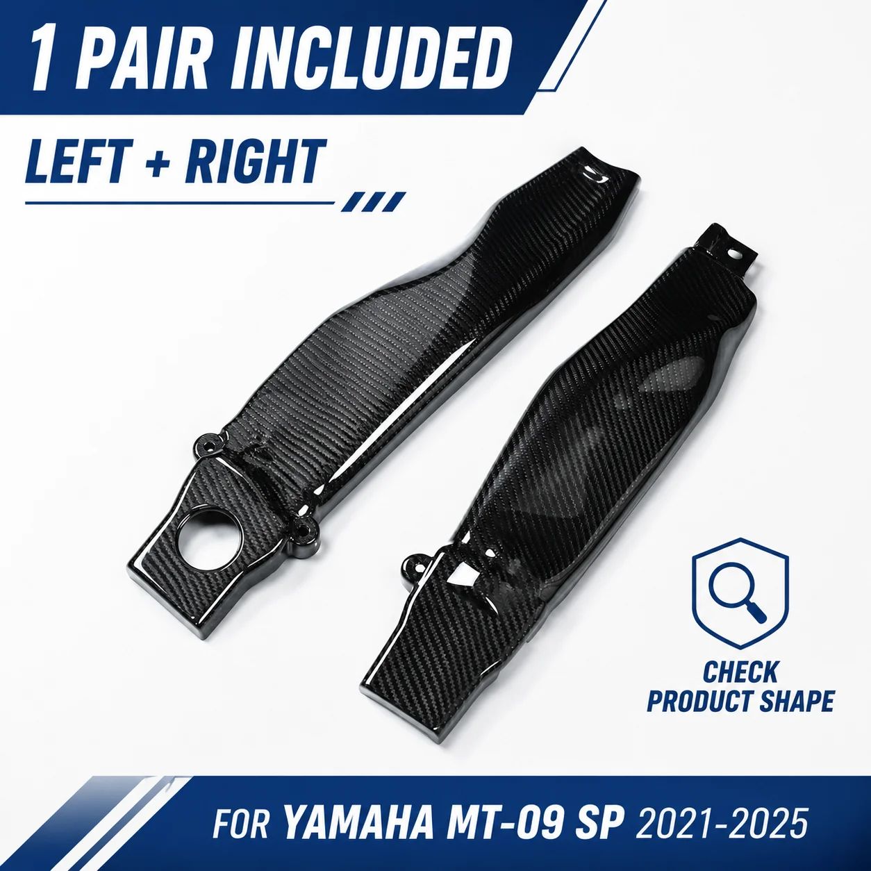Swingarm Covers Swing Arm Protector Carbon Fiber Rear Arm Guards for Yamaha MT-09 SP MT09 SP 2021-2025 Motorcycle Accessories