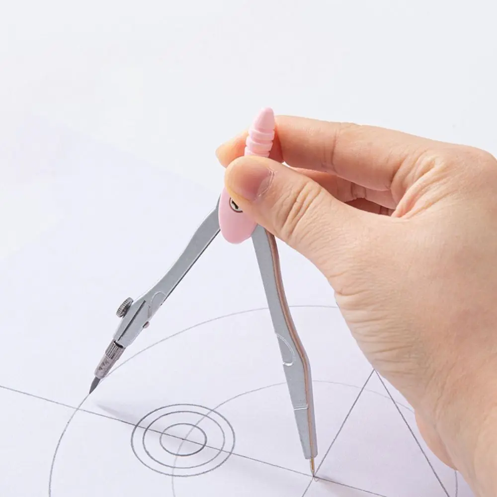 9Pcs/Set Protractor Ruler Compass Set Straight Ruler Sharpener Drawing Stationery Measuring Ruler Creative Pencil Compass Kit