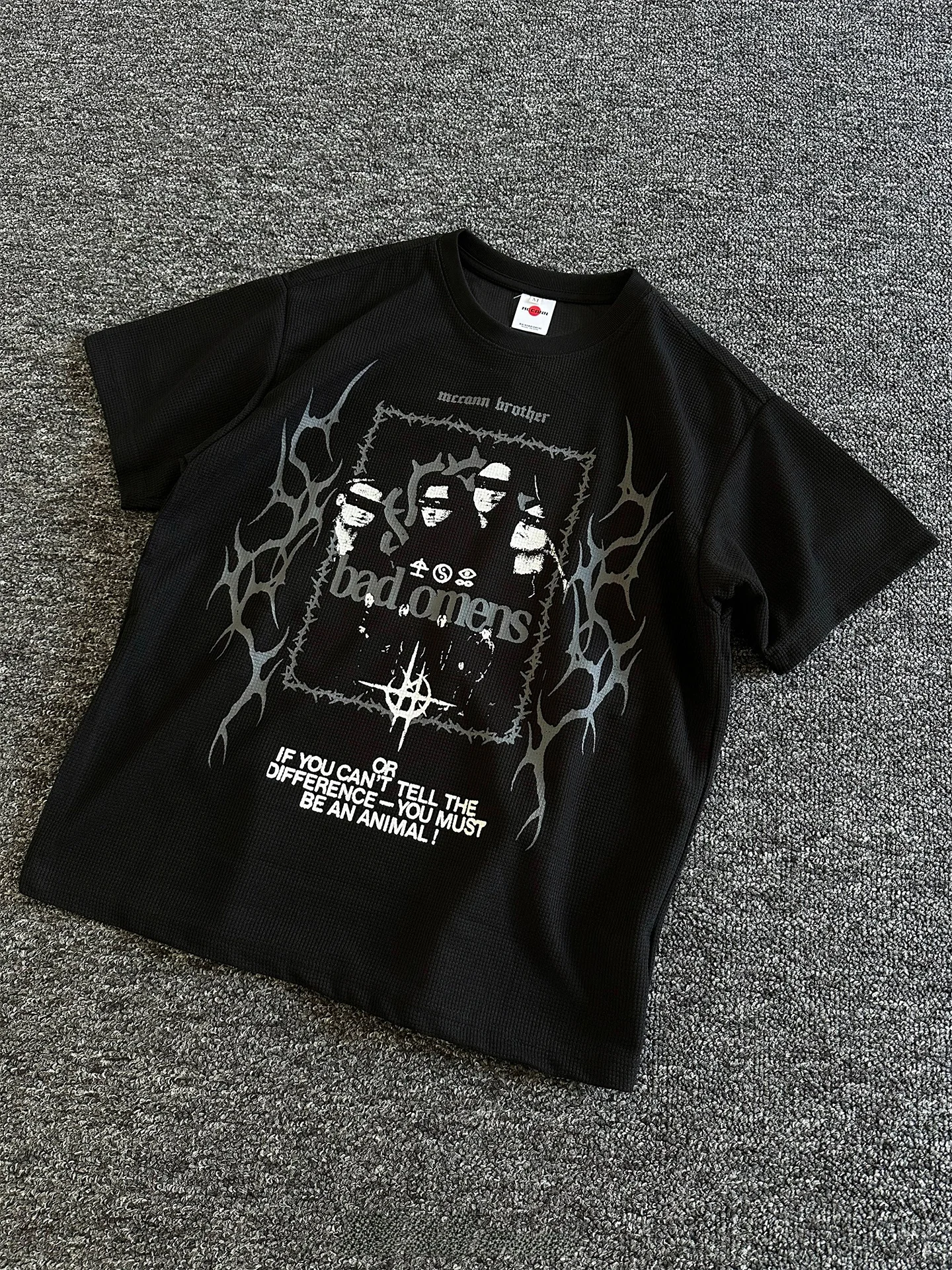 

Мужская футболка Rise Brand Ro Band с коротким рукавом, текстурированная, приталенного кроя, дышащая, приятная для кожи, из полиэстера, весна-лето