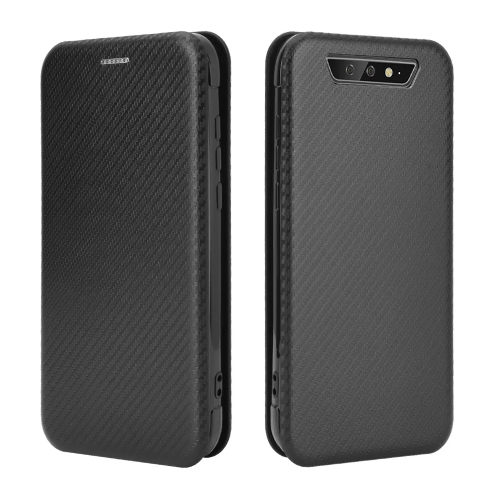 Flip Carbon Fiber Magnetic Skin Leather Cover Fall prevention Case for Blackview BV5500 Pro Plus Card Slot For Oscal C20