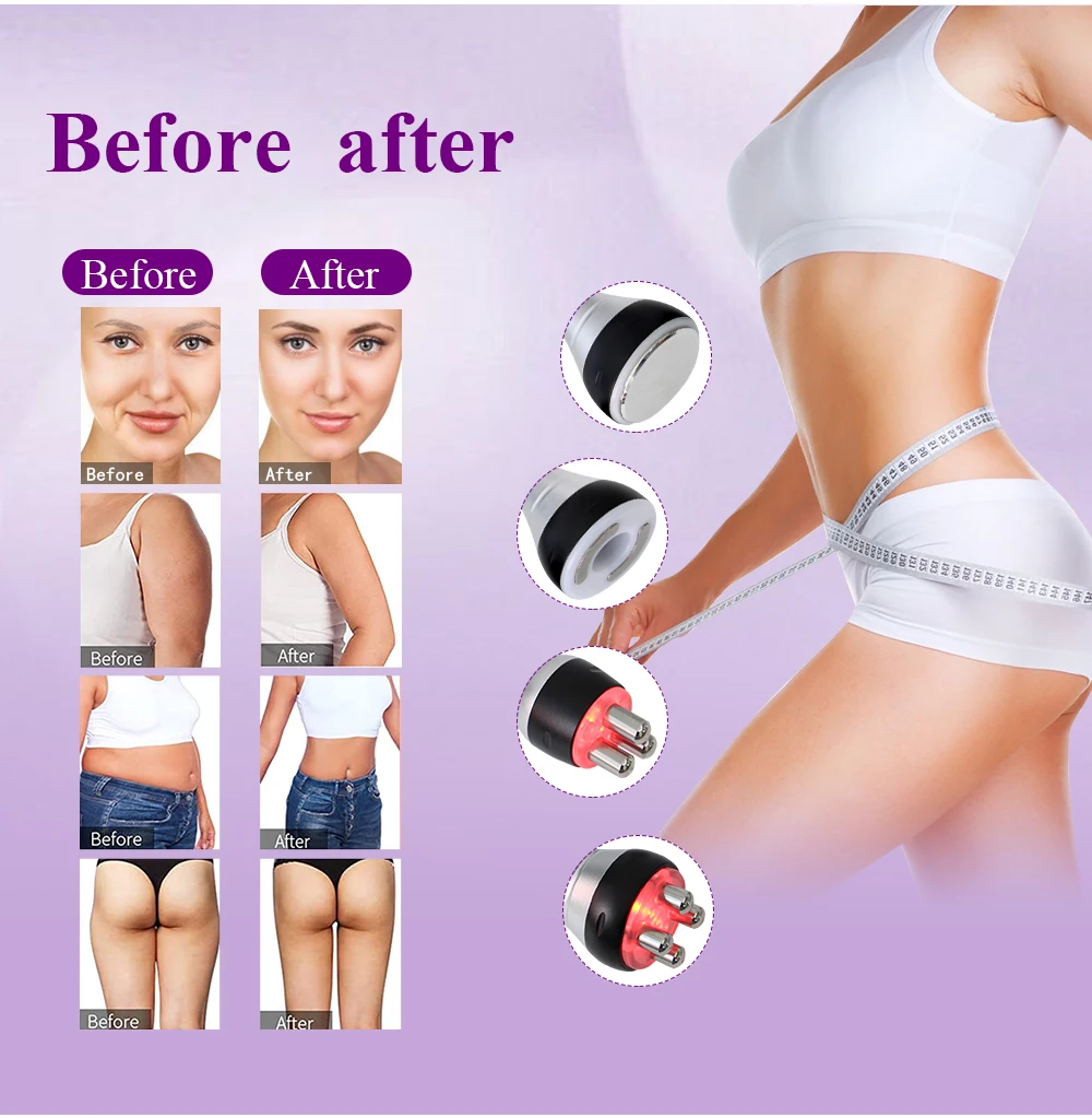 

40K 4 In 1 Cavitation Ultrasonic Body Slimming RF Facial Massager Face Lifting Skin Care Tighten Beauty Machine Weight Loss