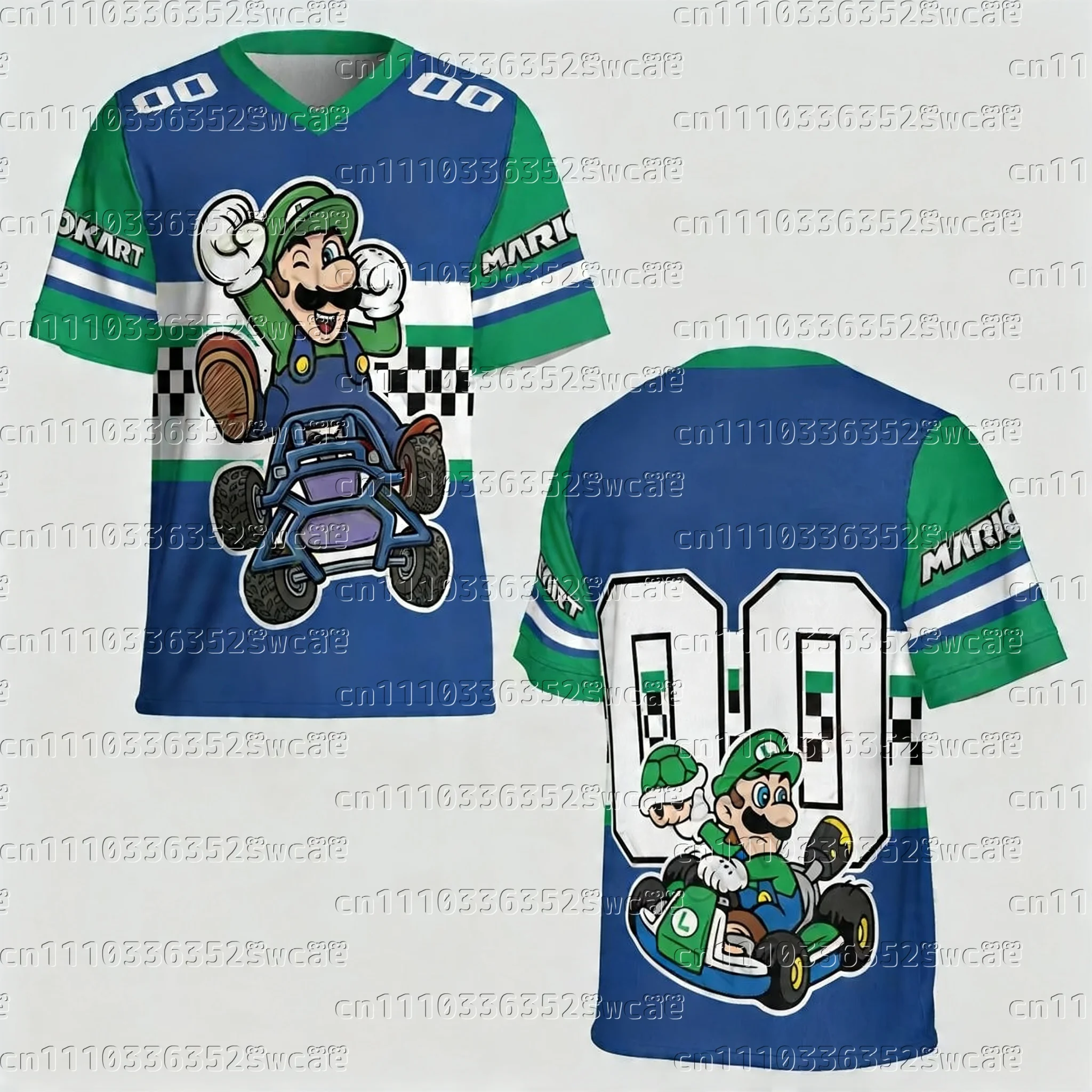 T-shirt de football Mario, Mario Peach Yoshi, Epic Universe, pour les fans de jeux, cadeau pour les voyages en famille, tee-shirt cosplay, été, pour hommes et femmes