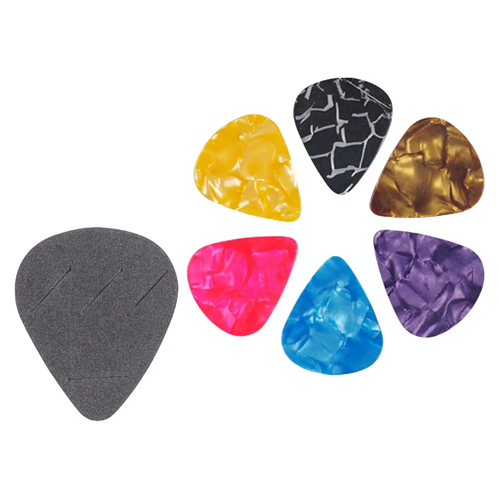 2x Guitar Pick Non, Guitar Picks Accessories Comfortable Guitar Accessories Guitar Pick Holder, for Bass Electric Guitar