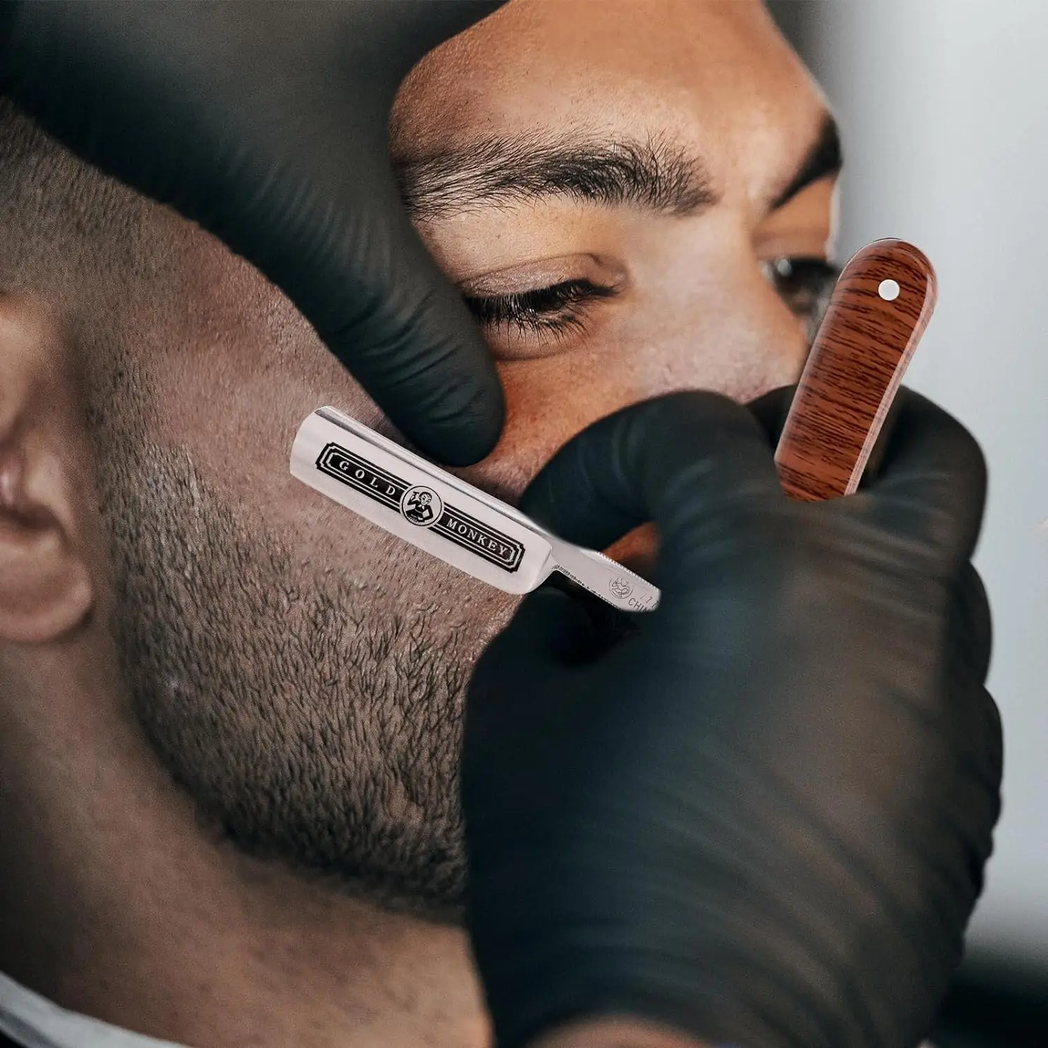 Barber Manual Shaving Razor Men Folding Straight Edge Beard Cutter Barbershop Shavette Trimming Whisker Styling Tools Supplies ﻿