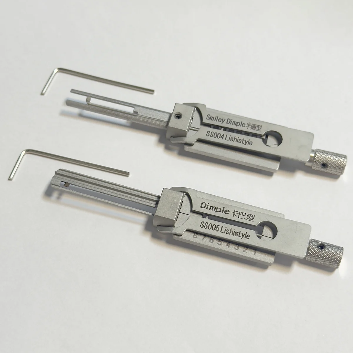 SS004 SS005 NEW 2-in-1 Civil Lock Pick Tool Decoder Set Professional Locksmith for Cylinder Opening