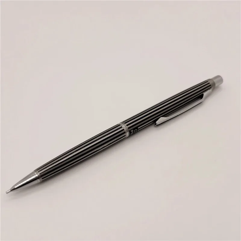 

Out of Print Old 1980s PILOT Mechanical Pencils Etched Stripe Full Metal Push Out Automatic Pencil 0.5mm Student Stationery Gift