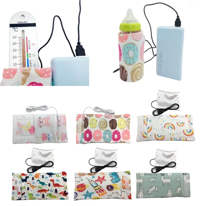 Usb Milk Bottle Water Warmer Insulated Bag Baby Nursing Bottle Bag Heat Freshness Preserved Feeding Bottle Tote Bag