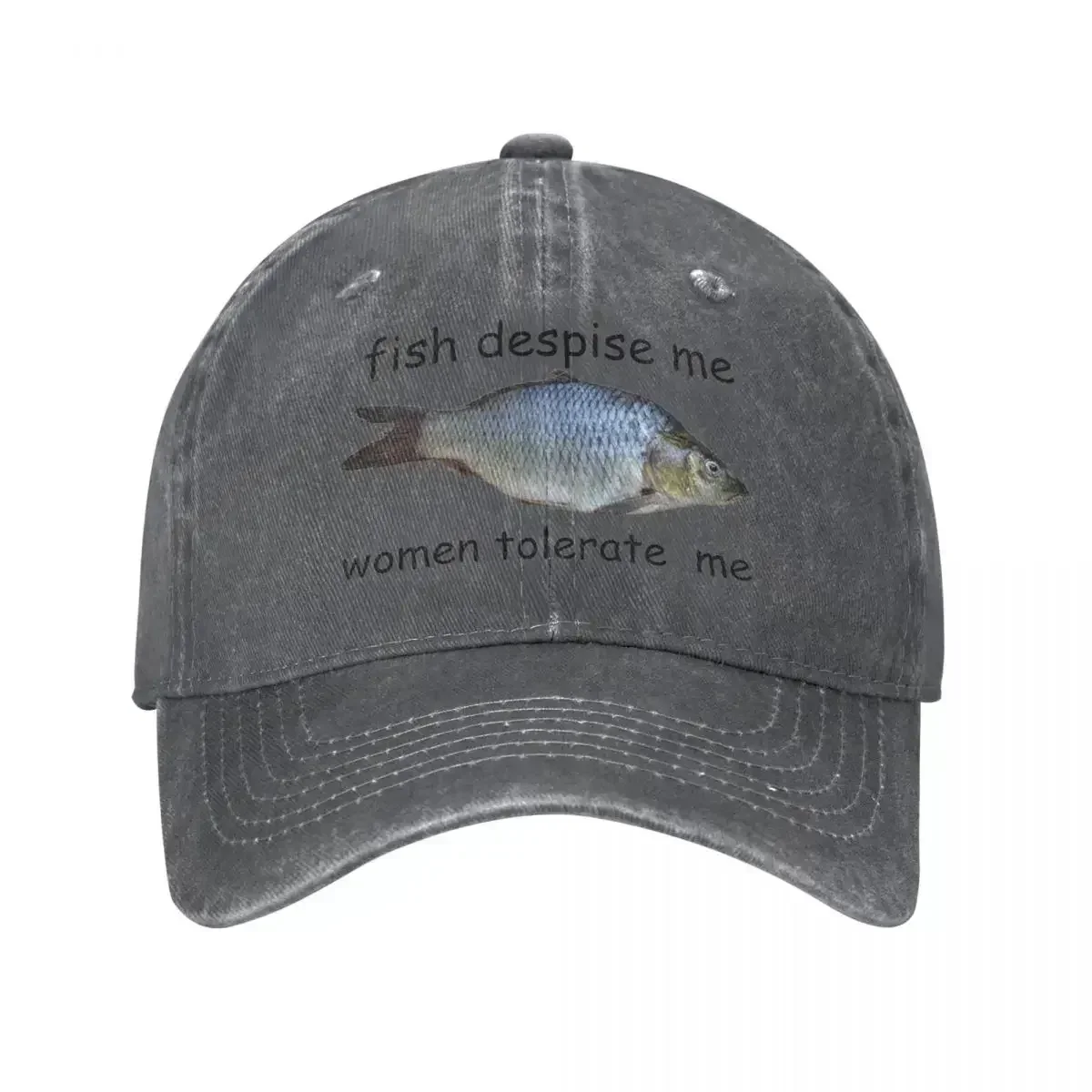 New Fish Despise Me Women Tolerate  Baseball Caps Vintage Distressed Washed Snapback  n  Outdoor Running Golf Hats