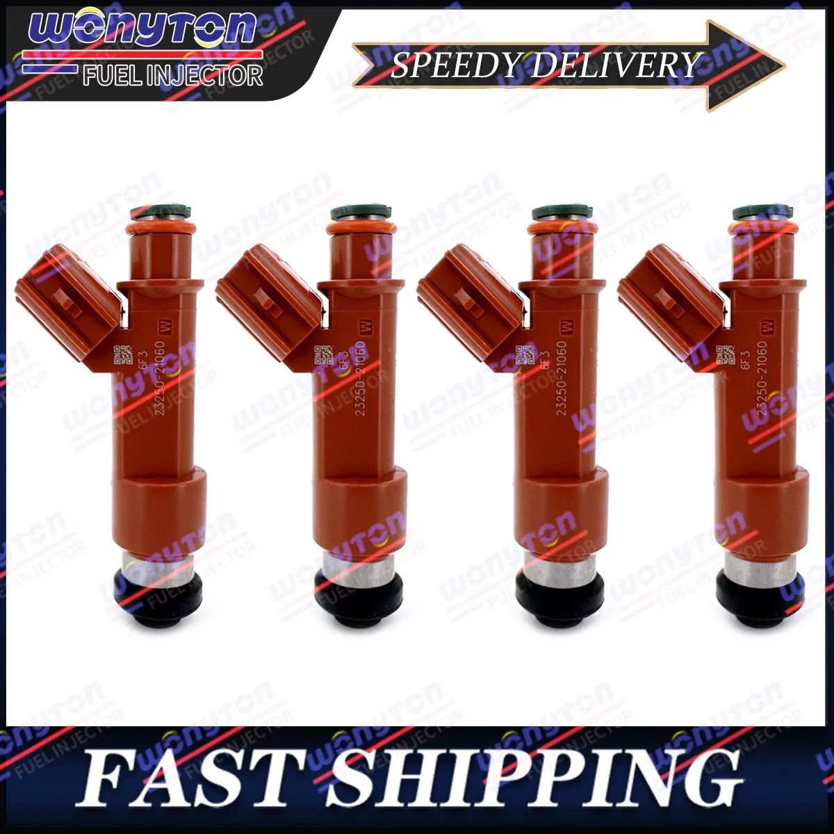 

4Pcs Fuel Injectors 23250-21060 For 2005-2013 Toyota Yaris NCP90 NCP92 2NZFE