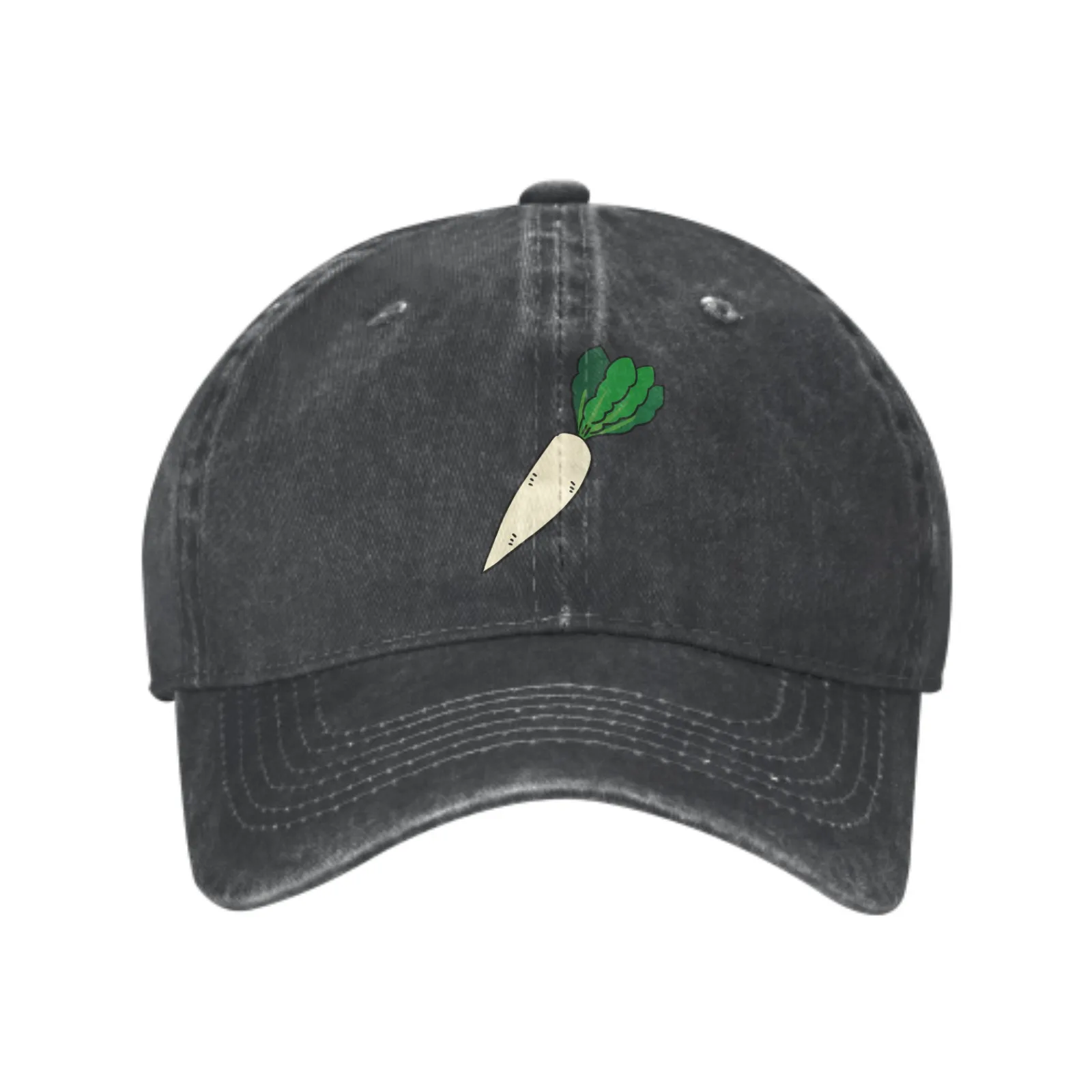 White Carrot Baseball Caps Soft Trucker Hats for Men Women Denim Hats Streetwear Outdoor Casual Sport All Seasons