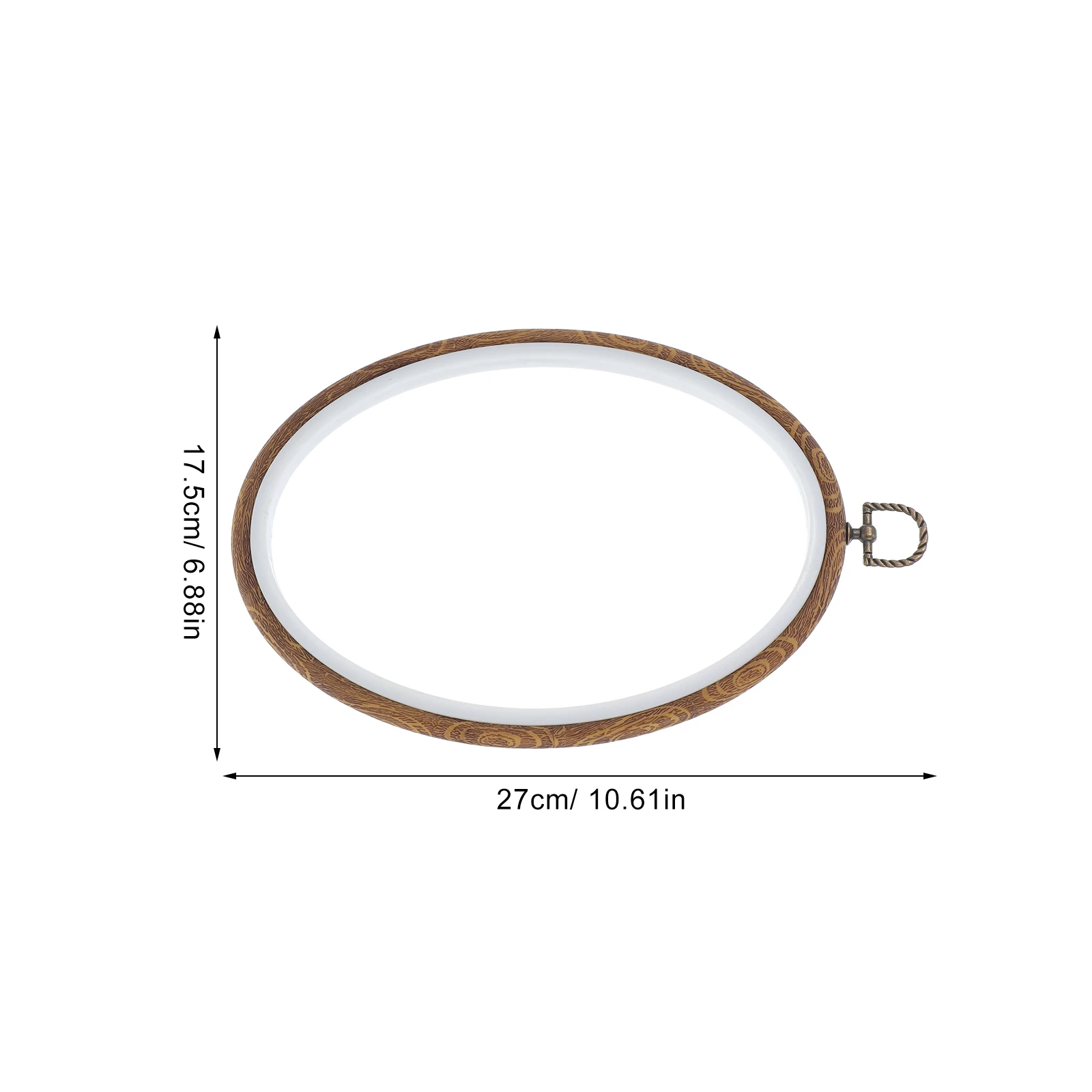 

4pcs Imitated Wooden Embroidery Hoop Frame Cross Stitch Diy Craft Sewing Tool 15X19Cm 18X25Cm Durable Pp Material Embroidery