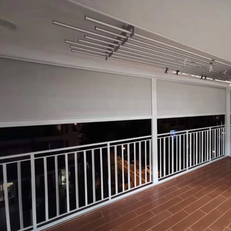 

Motorized Wind Resistance External Outdoor Roller Blinds