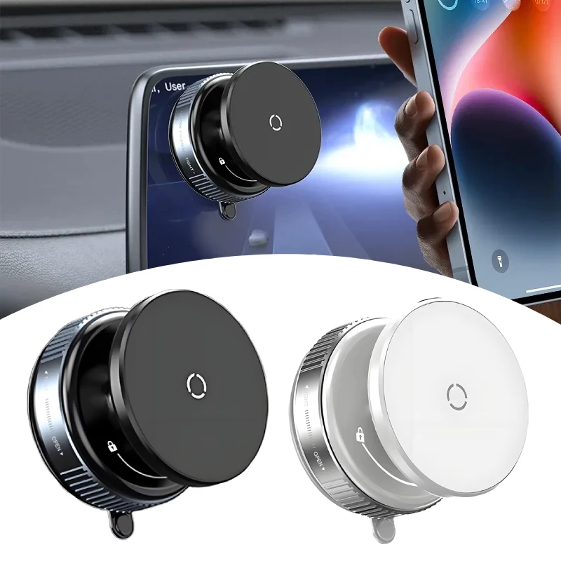 

Car Magnetic Phone Holder Mobile Phone Car Mount Vacuum Adsorption 360° Rotation Super Strong Suction Bracket for Smartphone