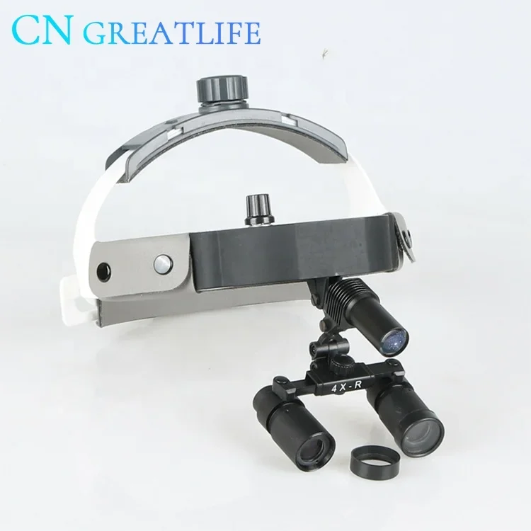 4X Led Headlamp Dental Dental Magnifying Loupes Headlamp Surgical Surgical Glasses Loupes 4x Dental Loupes Light with Led Light