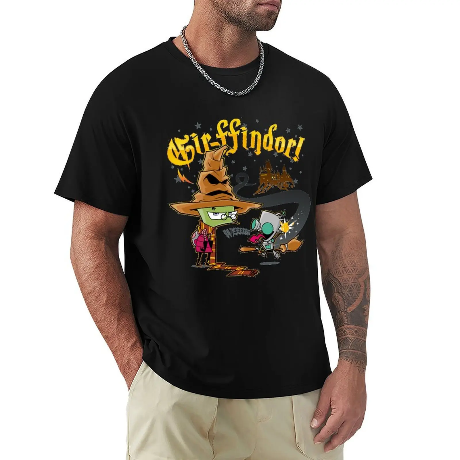 

Gir and zim halloween T-Shirt Short sleeve tee essential t shirt mens vintage t shirts