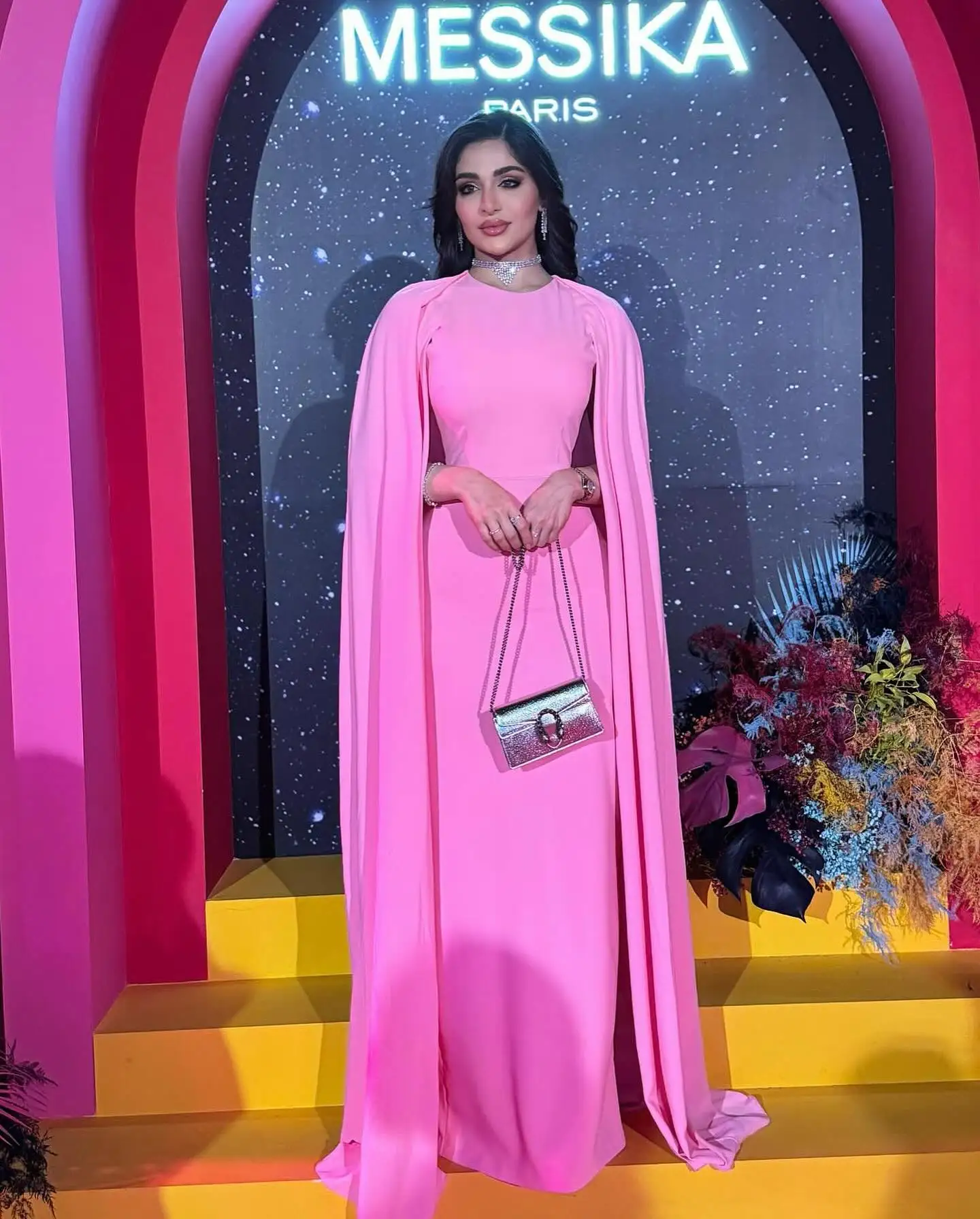 

Customized Pink Prom Dresses Floor Length Pleated O-Neck Back Zipper Party Gowns Evening Dresses