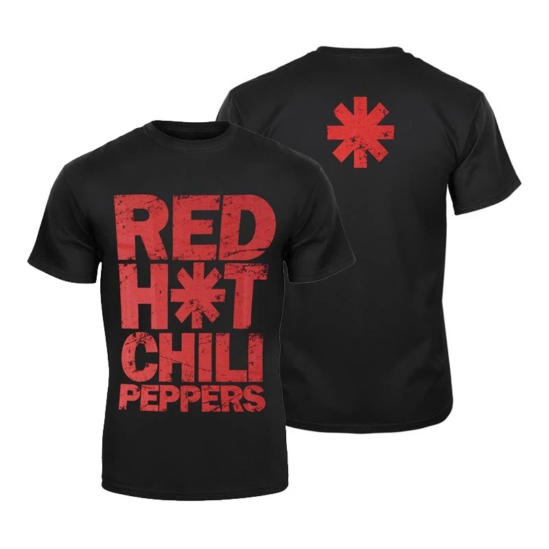 2026 Red Hot Chili Peppers - Rock Short Sleeve American Streetwear Letter T-Shirt for Men Women