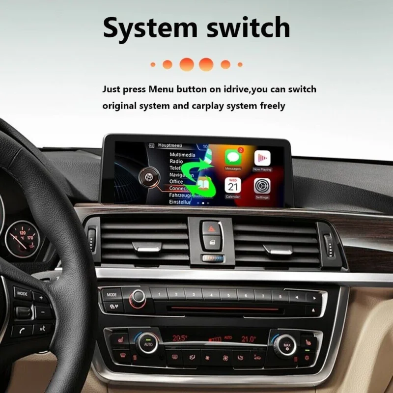 SilverStrong 무선 카플레이 디코더, 안드로이드 자동 개조 키트, BMW NBT 시스템 X1 X3 X6 F25 F48 F10 F30 F25 F15