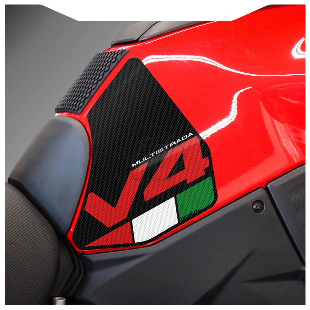 For Ducati Multistrada V4 1100 Sport 1100S 2021-2022 Sticker Motorcycle Anti-slip Side Tank Pad Protection Knee Grip Mat