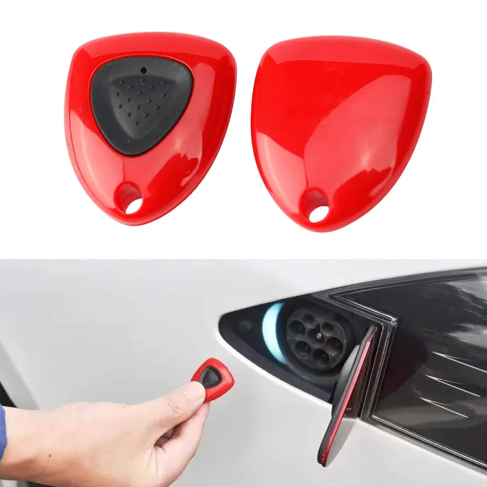 For Tesla Model 3 Y Car Door Remote Control Charging New Energy Charger Pile Button To Open The Door Cover Chip Accessories