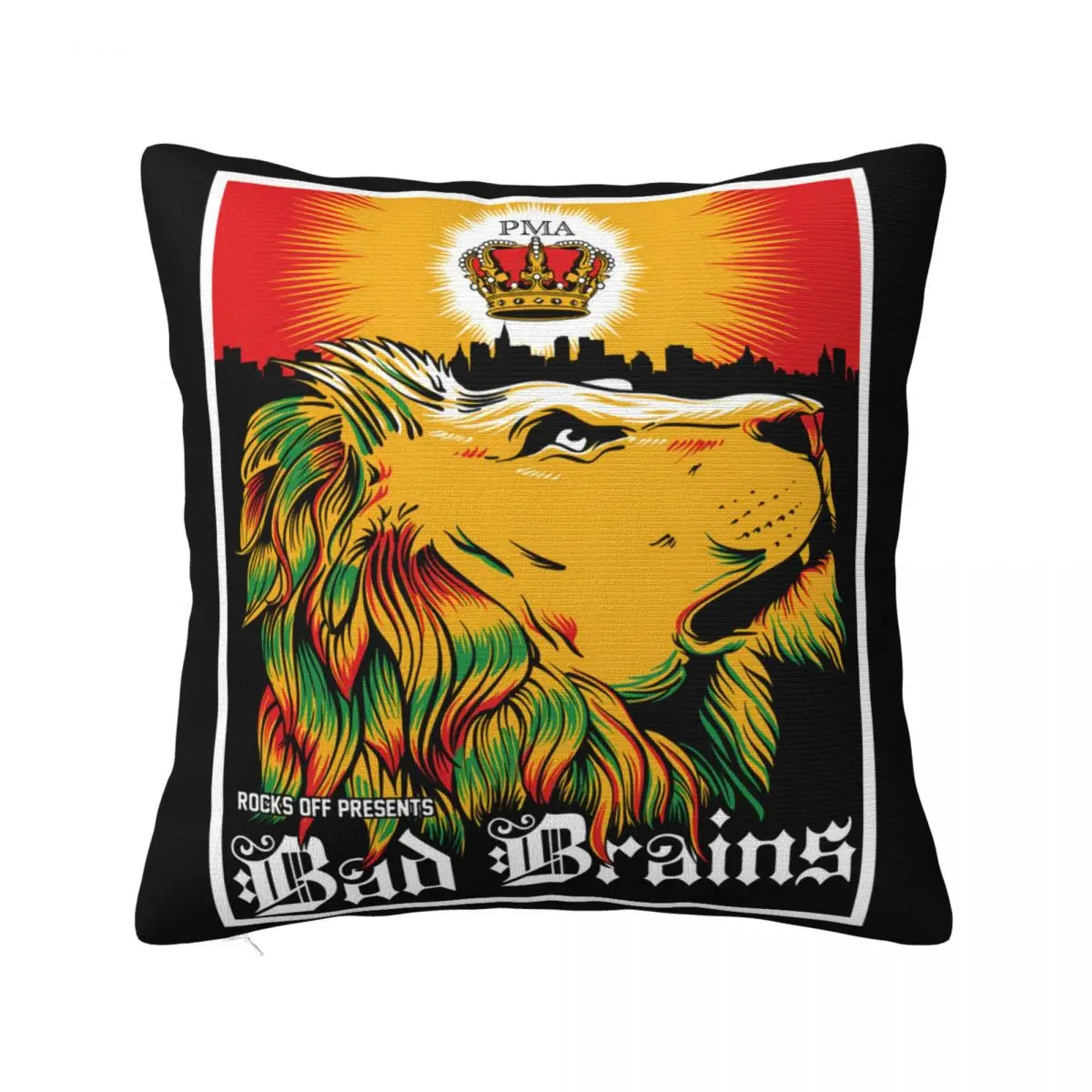 New Bad Brains Positive Mental Attitude Mens Black Size S 3Xl Adult Rap Pride Retro Pillow Case