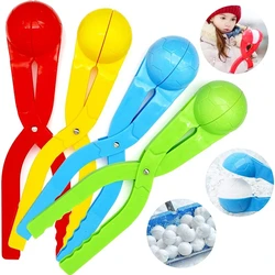wball Maker Clip For Kids Adult Heart Snowflake Duck Shape Clip Tongs for Outdoor Sand Snow Ball Mold Toys Fight Sports Toys
