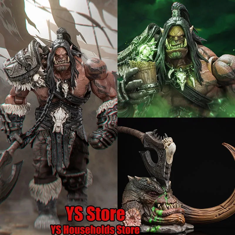 

Hero Toys 1/10 Collectible Tribal Chief Orc Warrior Action Figure Replaceable Fairy Head Monster Platfrom Ornament 7inch Soldier