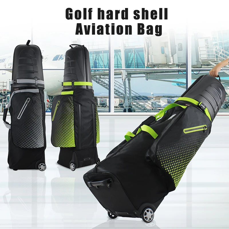 

Golf travel bag - Golf club bag with hard-shell anti-collision cover - Golf luggage bag with large capacity storage pockets and