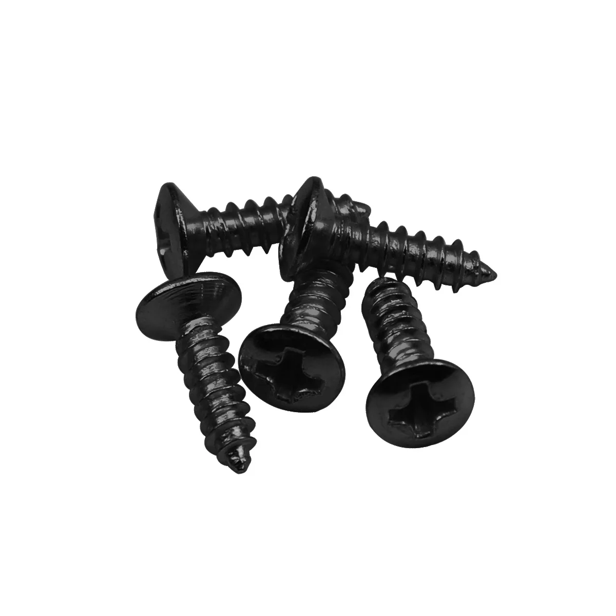 NEW 50PCS Black Guitar Pickguard Screws 3x12mm Pickguard Mounting Screws for Guitar Bass