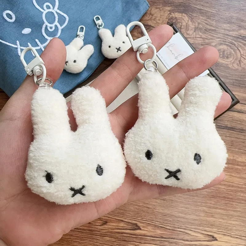 New Miffy Keychain High Color Value Cartoon Doll Rabbit Shape Creative Men's and Women's Cute Car Schoolbag Pendant Decoration