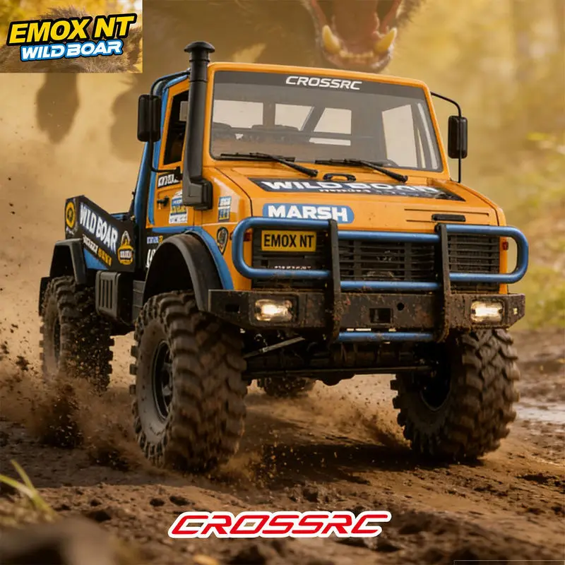 Cr 1/8 Emox Nt Wild Boar Rc Car Simulation Remote Control Electric Off Road Rainforest Crossing Mud Rally Climbing Vehicle Model