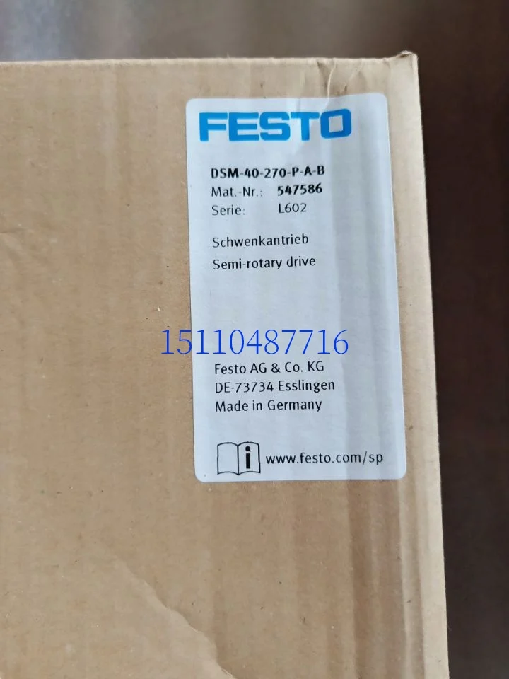 Brand-new FESTO FESTO Swing Cylinder DSM-40-270-P-A-B 547586 In Stock.