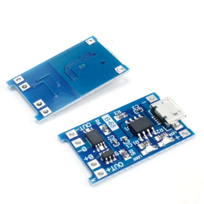 10pcs 5V 1A 18650 Lithium Battery Charging Board TP4056 Lithium Charging Micro USB Type C Charge Module With Protect