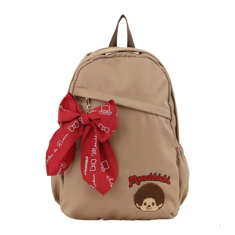

Monchhichi Cartoon Backpack Student Large Capacity Schoolbag Men Women Laptop Computer Storage Bag Birthday Gift