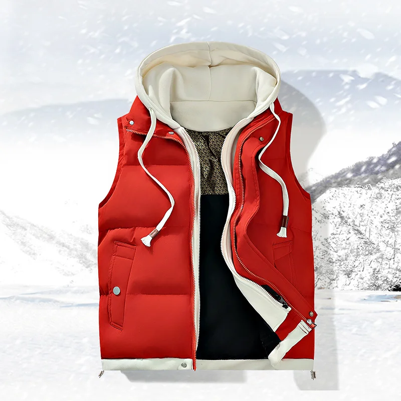 Chalecos para hombres y mujeres, estilo juvenil, sueltos y a la moda, informales y de moda, ropa de trabajo fresca, chaleco grueso, chaqueta de algodón