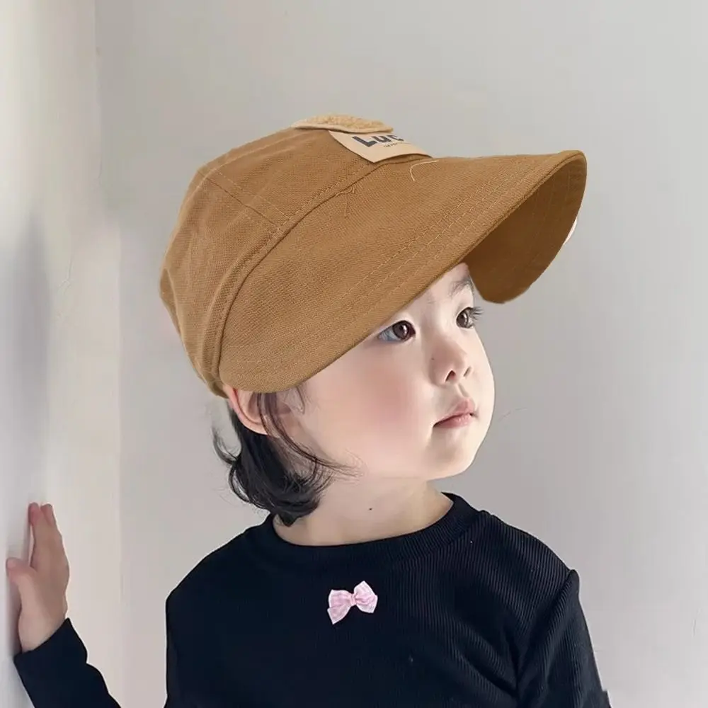 جديد الأشعة فوق البنفسجية حماية الأطفال قبعة الشمس الدب نمط كبير حافة دلو قبعة قابل للتعديل رقيقة نمط قبعات الشاطئ
