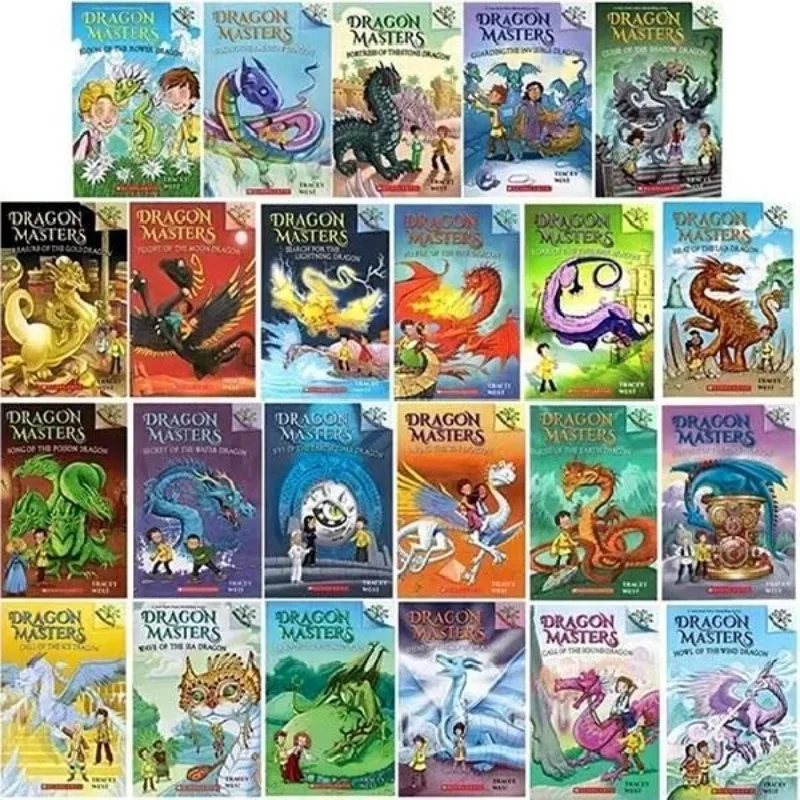 23 Pcs/Set Dragon Masters Children Books Kids English Reading Story Book Chapter Book Novels for 5-10 Years