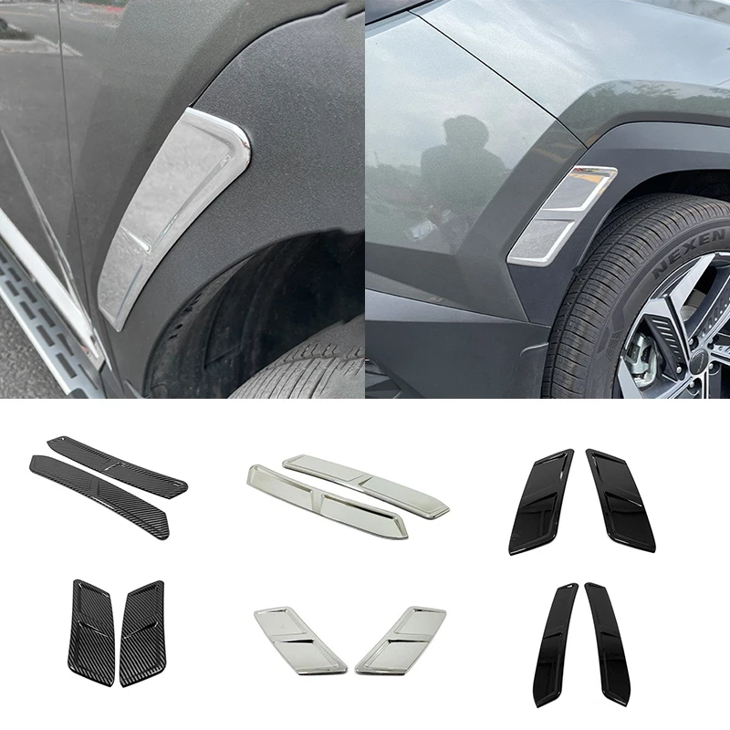 

For Hyundai Tucson L NX4 2021 2022 Car Front Rear Wheel Eyebrow Trims Side Body Shape Garnish Cover Exterior Decor Accessories