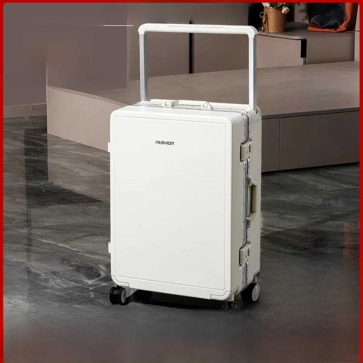

Durable Aluminum Frame Luggage Suitcase Travel Bag for Men And Women Password Lock 20 24 26 28 Inch Carry on Suitcase