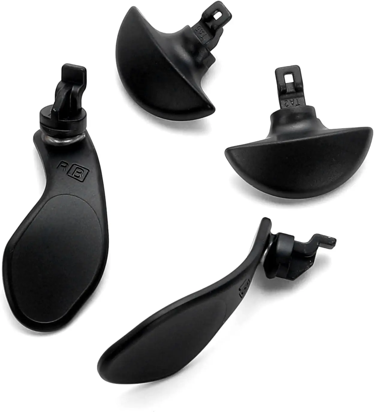 4 قطعة المجاذيف الخلفية المعدنية لوحدة تحكم PS5 DualSense Edge أزرار الزناد القابلة للتبديل ملحقات قبضة بديلة #1