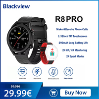 Blackview R8 PRO Smart Watch for Women Men  Bluetooth Calling Smartwatch Full Touch Dial Fitness Tracker IP68 Waterproof Watches