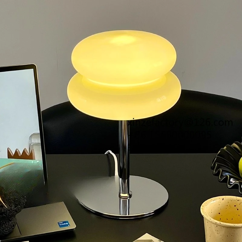 Factory Direct 2026 Top RatedNordic double-layer sandwich night light Bauhaus simple living room bedroom ins bedside atmosphere